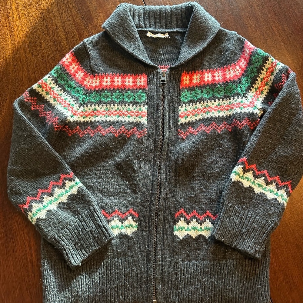 Boys Jcrew crew cuts zip front sweater